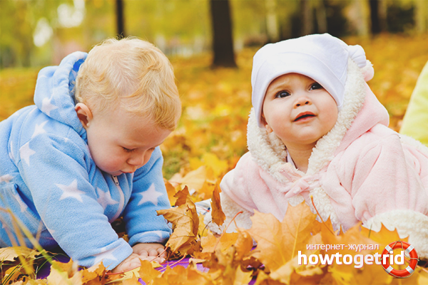 How to dress a newborn for a walk in autumn