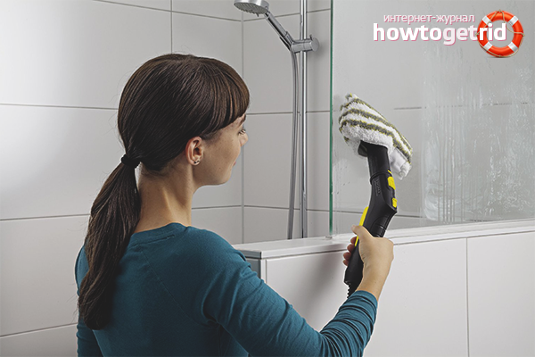 How to wash a shower cabin from limescale