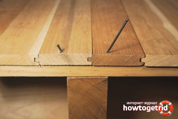 How to eliminate the creak of a wooden floor