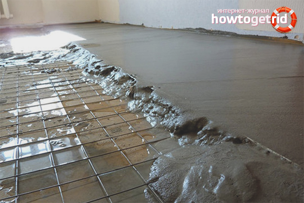 How to level a concrete floor under linoleum