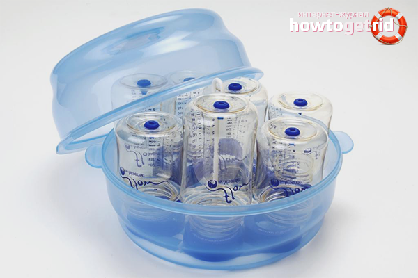 Steam bottle sterilizer