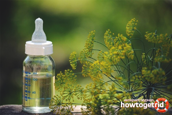 Dill water for constipation