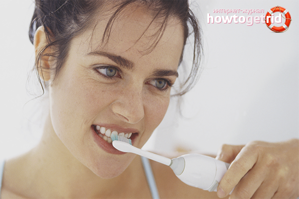 How to brush your teeth with an electric toothbrush
