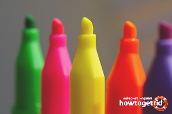 How to remove felt-tip pen from white clothes