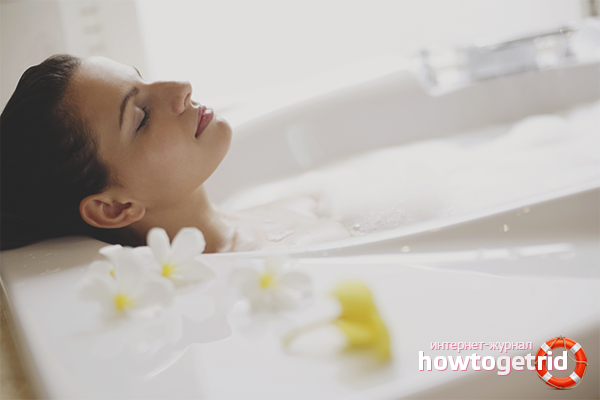 How to take a bath with sea salt for weight loss