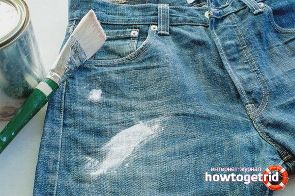 How to remove dried paint from clothes
