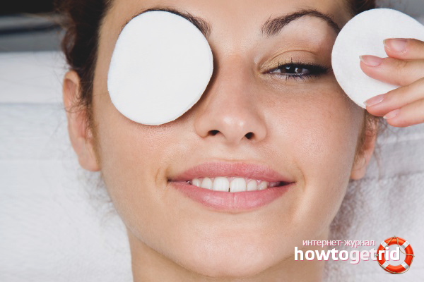 Castor oil masks for eyelashes