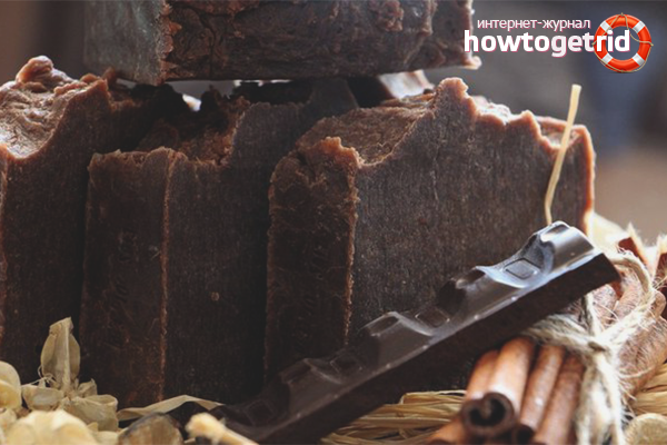 Honey soap with chocolate