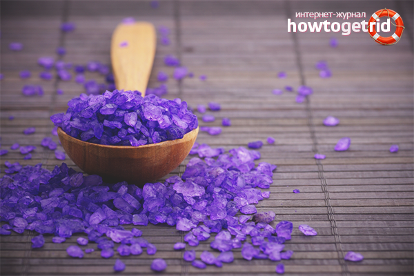 Basic rules for taking a bath with sea salt