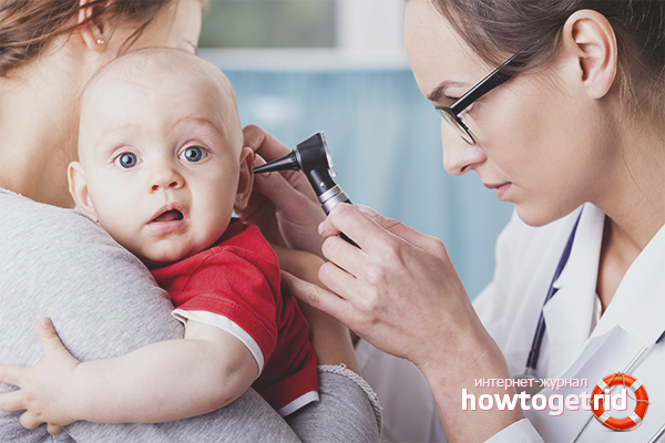 Sulfuric caps in the ears of children