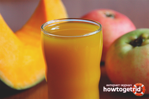 Pumpkin and apple juice