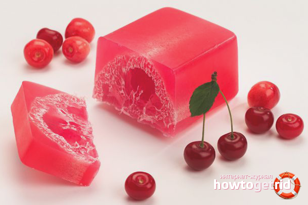 Cherry soap