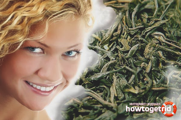 Green tea for hair