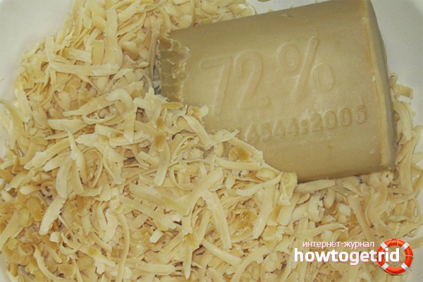 Oily soap in the oven