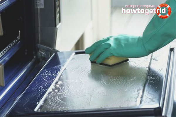 How to clean the oven of fat