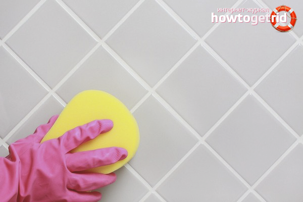 How to clean tiles from tile adhesive