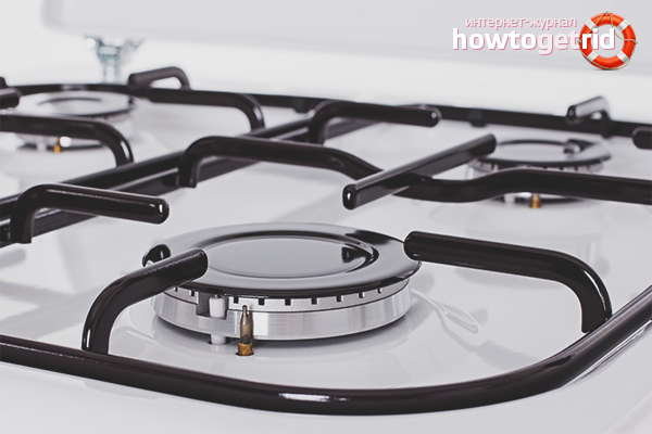 How to clean an enameled gas stove