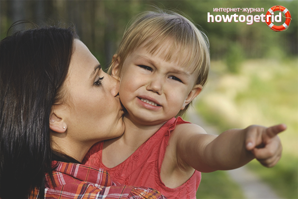 How to calm a crying child from 2 years