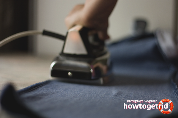 How to iron jeans
