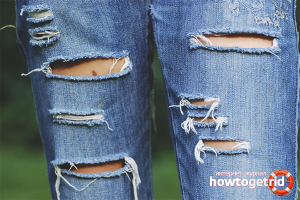 How to iron ripped jeans