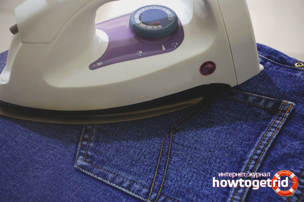 How to iron jeans