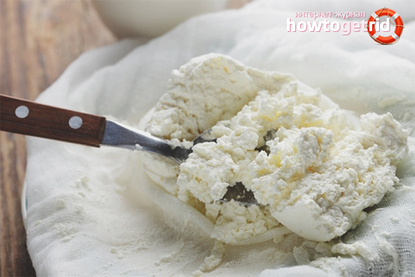 How to make cottage cheese from kefir