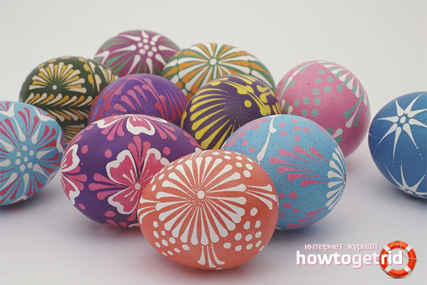 How to make patterns on eggs