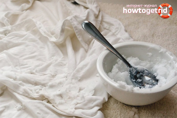 How to remove yellow spots from different types of fabric