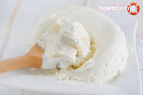 Wine vinegar mascarpone