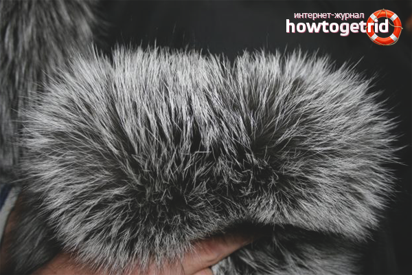 We clean the silver fox from stains