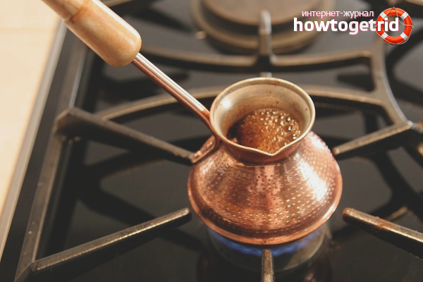 Features of making coffee in Turk