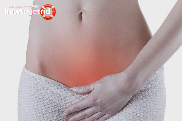 Removal of inflammation in the bikini area