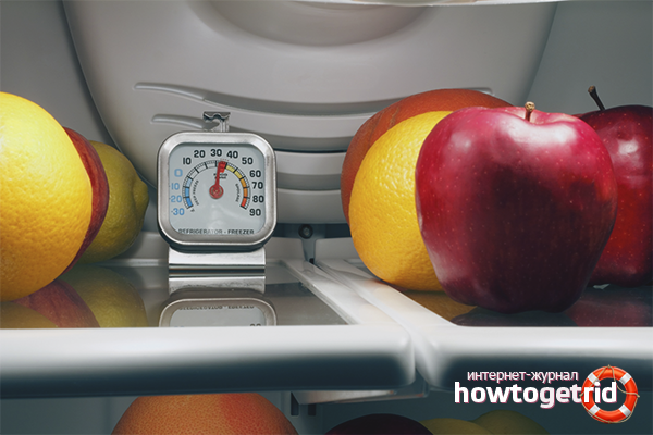 Temperature in the refrigerator