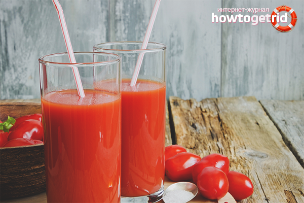 Tomato juice with dill