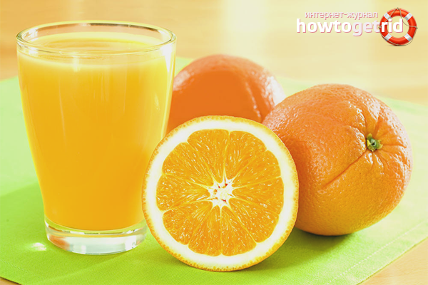 Orange juice for cerebral vessels