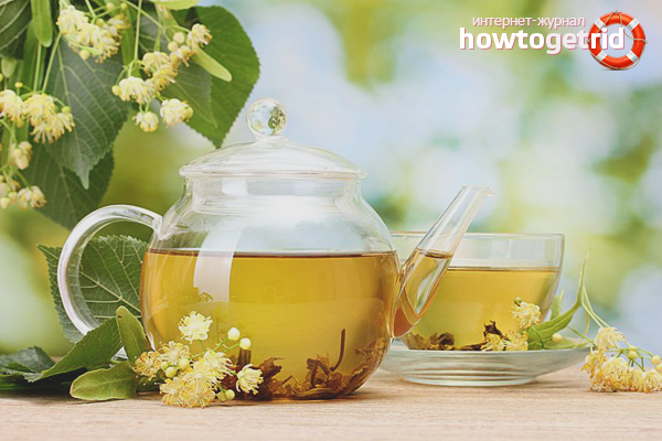 Thé de fleurs de tilleul pour les rhumes