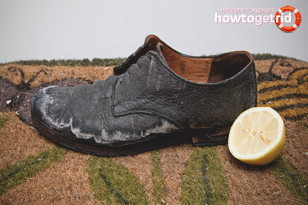 How to clean shoes from different materials from salt