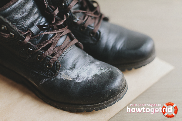 How to clean shoes from salt