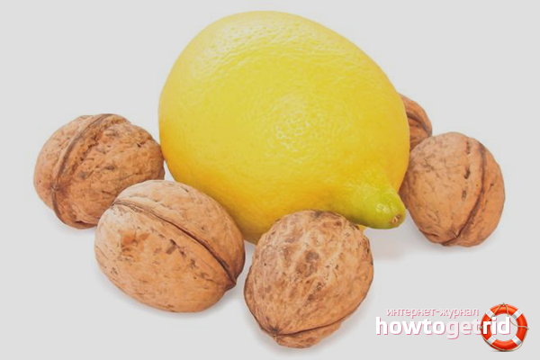 Lemon and walnuts for cerebral vessels