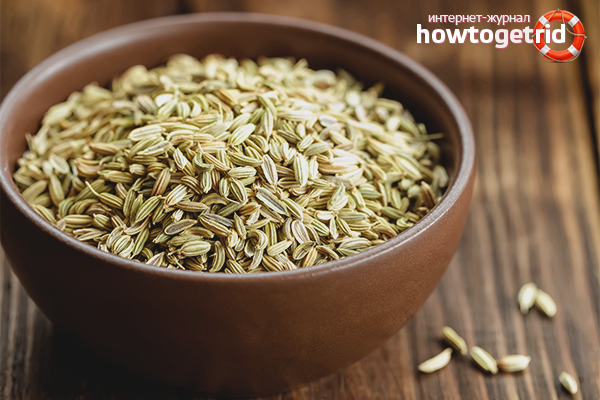 Une décoction de graines d'aneth de l'insomnie