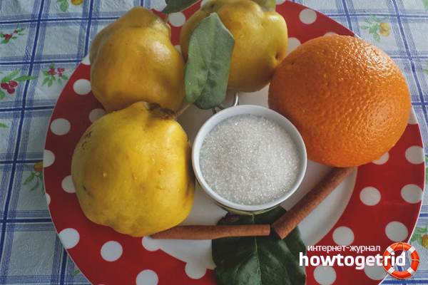 Quince jam with orange