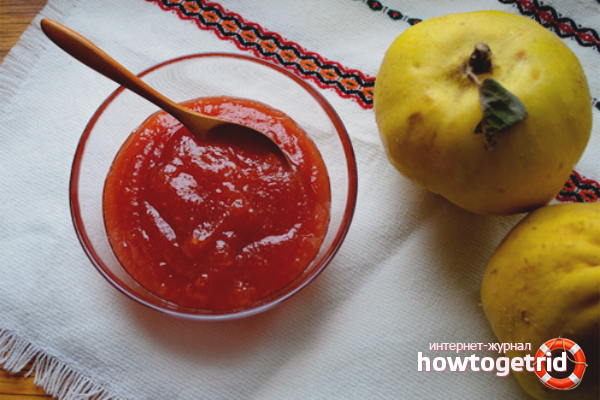 Quince jam in the microwave