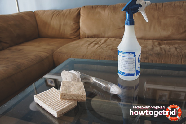 How to clean the sofa from urine