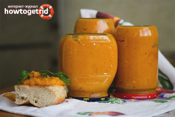 How to cook squash caviar