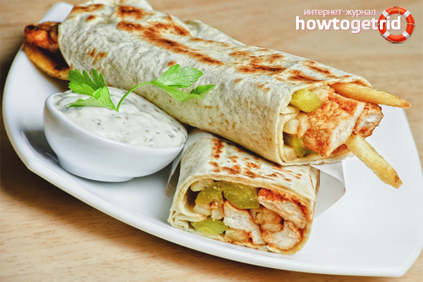Shawarma with french fries