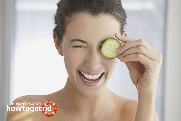 Homemade mask for wrinkles under the eyes