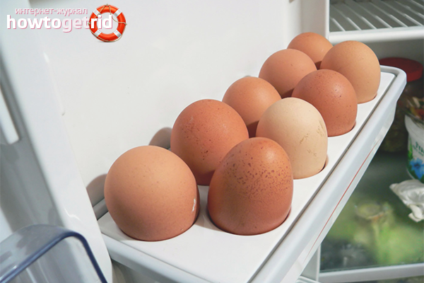 Egg storage in the refrigerator