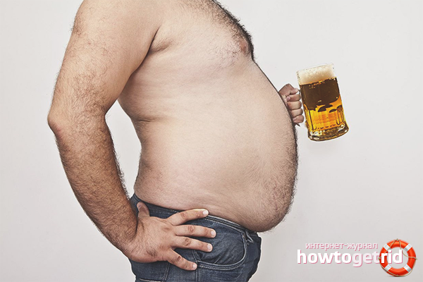 How can a man remove a beer belly