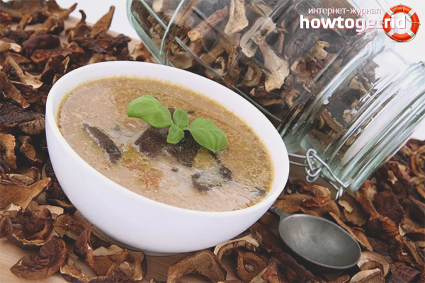 How to make dried mushroom soup