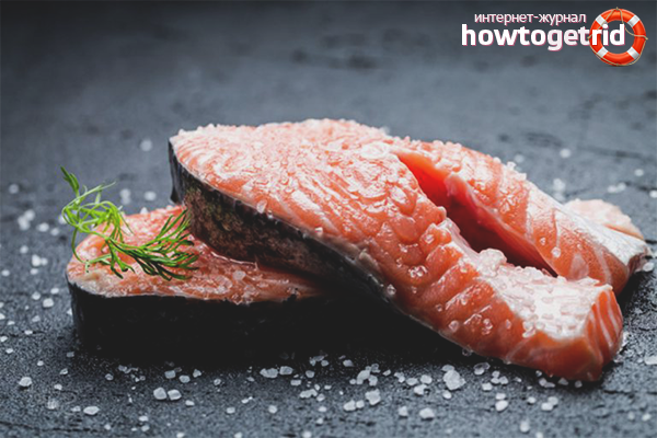 Classic salting coho salmon